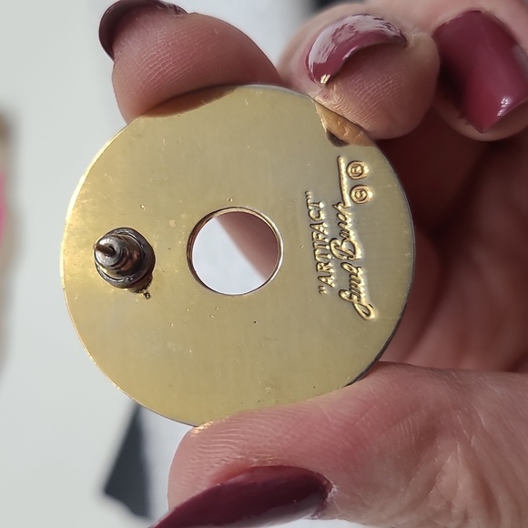 Vintage laurel burch cat sneak dog colorful enamel earrings - Picture 7 of 17